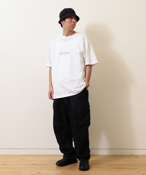 BEAMS（ビームス）の「BEAMS / ロゴ Tシャツ（Tシャツ/カットソー・メンズ・ブラック/ブラウン/ホワイト・MEDIUM/SMALL/LARGE/XX-LARGE/X-LARGE）」の7枚目の写真