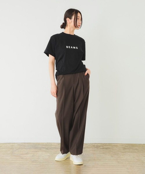 BEAMS（ビームス）の「BEAMS / ロゴ Tシャツ（Tシャツ/カットソー・メンズ・ブラック/ブラウン/ホワイト・MEDIUM/SMALL/LARGE/XX-LARGE/X-LARGE）」の11枚目の写真
