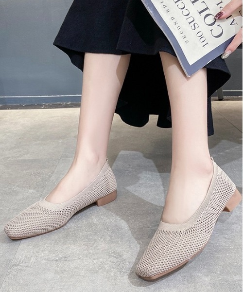 Burner（バーナー）の「【OKUOKU　0909】スクエアメッシュ編みパンプス oku-shoes-724232960277-32 U（パンプス・レディース・ブラック/グリーン/ベージュ/イエロー・36/39/40/37/38）」の3枚目の写真