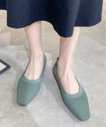 Burner | 【OKUOKU　0909】スクエアメッシュ編みパンプス oku-shoes-724232960277-32 U(パンプス)