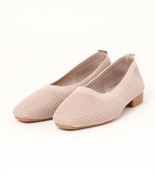 Burner（バーナー）の「【OKUOKU　0909】スクエアメッシュ編みパンプス oku-shoes-724232960277-32 U（パンプス・レディース・ブラック/グリーン/ベージュ/イエロー・36/39/40/37/38）」の6枚目の写真