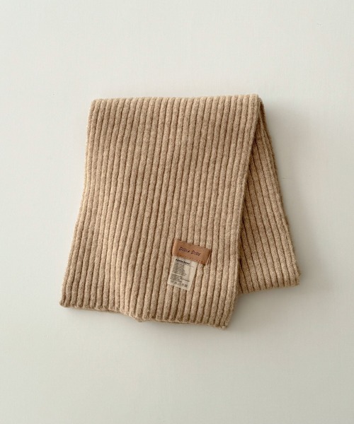 CANAL JEAN（キャナルジーン）の「El mar　カシミアタッチリブマフラー（マフラー・レディース・チャコールグレー/ブルー/ベージュ/グレー/ブラウン・ONE SIZE）」の11枚目の写真