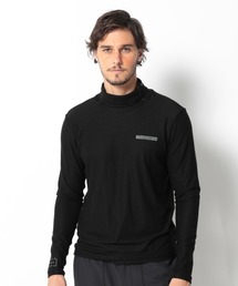 MARK & LONA 黒　長袖シャツ マークアンドロナ 半袖ポロシャツ 黒×ブラウン 星柄 スカル