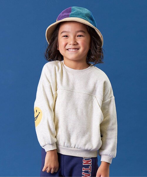 F.O.KIDS(エフオーキッズ)の「エルボーパッチトレーナー(スウェット・キッズ・ブルー/ベージュ/ライム/チャコール・100/90/95/110/120/130/80/140)」の5枚目の写真
