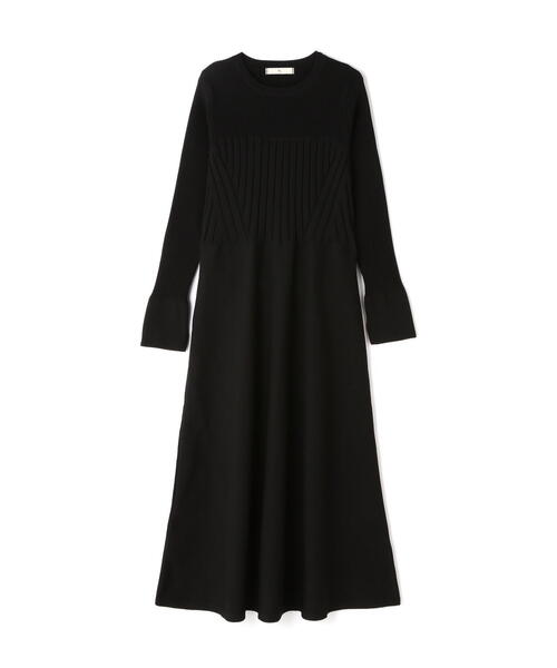 N.（N. Natural Beauty Basic）（エヌエヌナチュラルビューティーベーシック）の「◆ビスチェドッキングニットワンピース（ワンピース・レディース・グレー/ブラック/ベージュ・MEDIUM）」の16枚目の写真