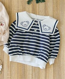 apres les cours | tiny bear 襟付きトレーナー(スウェット)