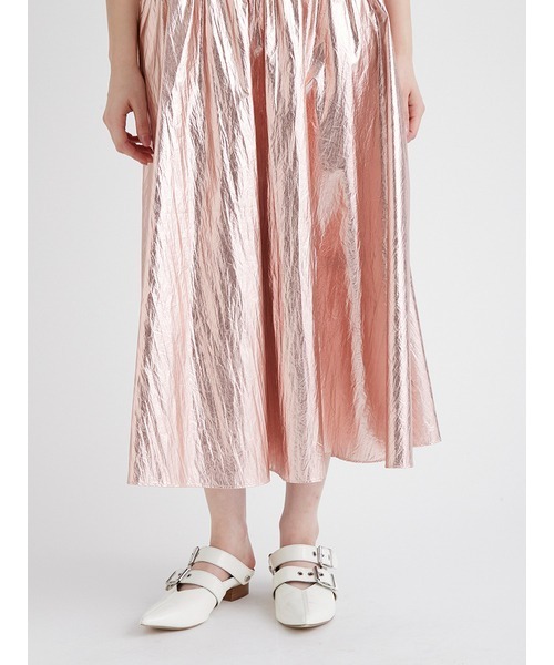 新品未使用 FURFUR(ファーファー）メタリックギャザースカート