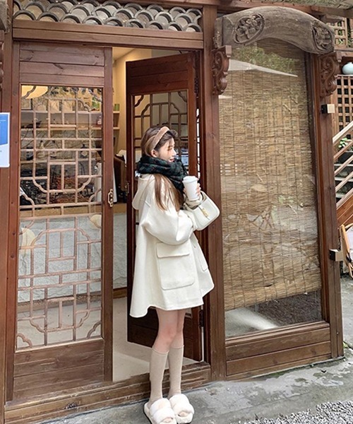 gossip！ロサンゼルス（ゴシップロサンゼルス）の「オーバーサイズトレンチコート（トレンチコート・レディース・アイボリー/ピンク・M/S）」の19枚目の写真