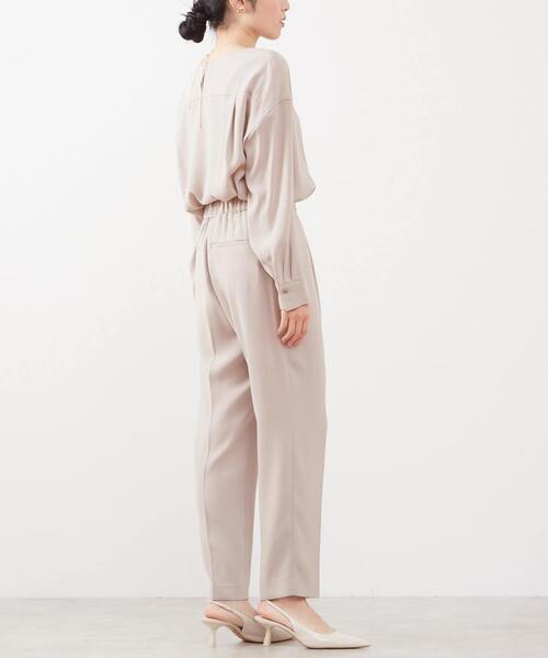 Liesse(リエス)の「テーパードパンツ(セットアップ対応可)(スラックス・レディース・ネイビー/ベージュ/ブラック・XS/S/M/4)」の10枚目の写真
