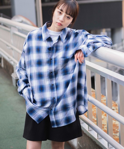 セール】WEGO/オンブレチェックシャツ（シャツ/ブラウス）｜WEGO