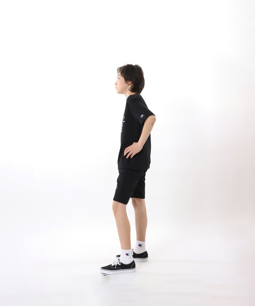 Champion(チャンピオン)の「【Champion/チャンピオン】キッズ ショートスリーブスウェットシャツ(スウェット・キッズ・オートミール/ブラック/グレー・100/110/120/130/140/150/160)」の22枚目の写真