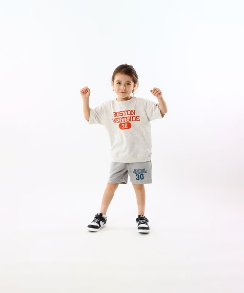 Champion(チャンピオン)の「【Champion/チャンピオン】キッズ ショートスリーブスウェットシャツ(スウェット・キッズ・オートミール/ブラック/グレー・100/110/120/130/140/150/160)」の16枚目の写真