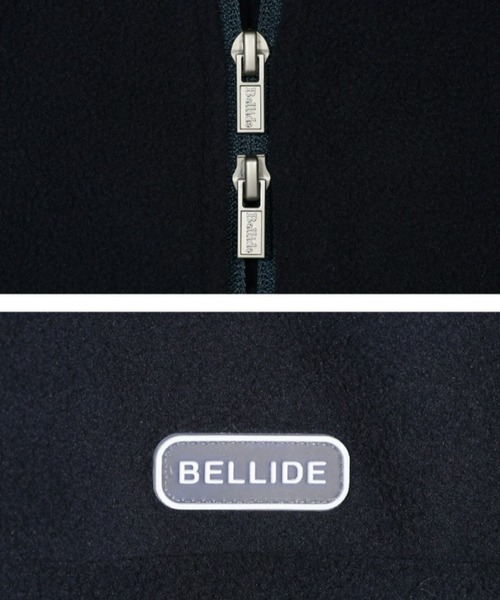 BEIDELLI（ベイデリー）の「[BELLIDE MADE] ベーシックフリースクロップドジップアップ（ブルゾン・レディース・ネイビー/ブラック/ホワイト・FREE）」の17枚目の写真