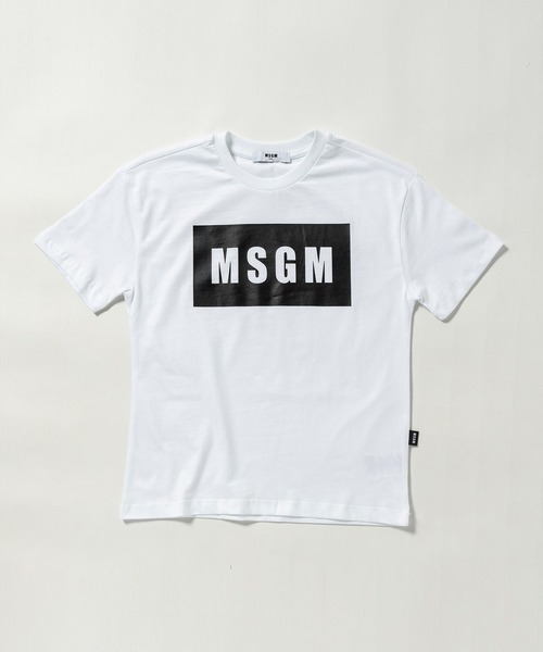 MSGM(エムエスジーエム)の「MSGM(エムエスジーエム)Kids & Junior ブランドロゴ半袖Tシャツカットソー(Tシャツ/カットソー・キッズ・ピンク/ライラック/レッド/ホワイト/ブラック・4Y/6Y/8Y/10Y/12Y/14Y)」の2枚目の写真