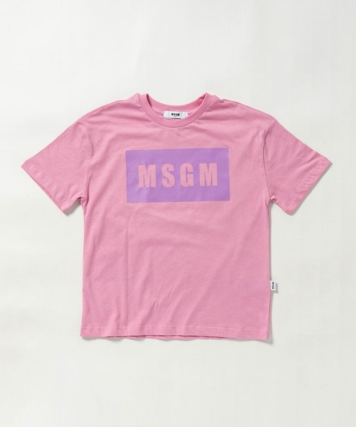 MSGM(エムエスジーエム)の「MSGM(エムエスジーエム)Kids & Junior ブランドロゴ半袖Tシャツカットソー(Tシャツ/カットソー・キッズ・ピンク/ライラック/レッド/ホワイト/ブラック・4Y/6Y/8Y/10Y/12Y/14Y)」の5枚目の写真