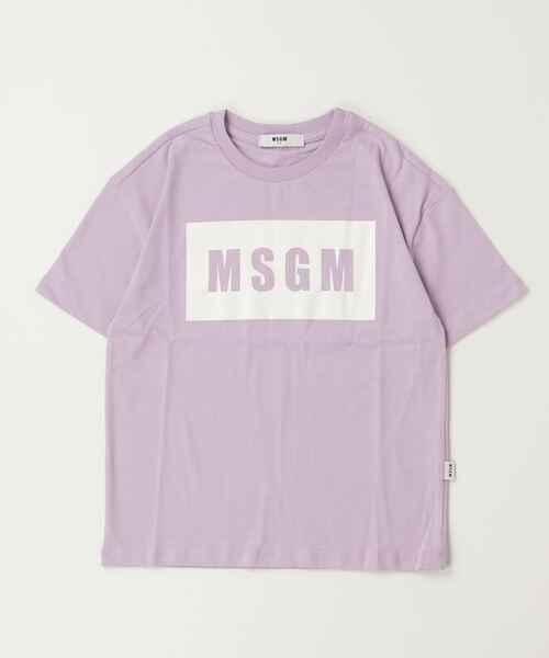 MSGM(エムエスジーエム)の「MSGM(エムエスジーエム)Kids & Junior ブランドロゴ半袖Tシャツカットソー(Tシャツ/カットソー・キッズ・ピンク/ライラック/レッド/ホワイト/ブラック・4Y/6Y/8Y/10Y/12Y/14Y)」の7枚目の写真