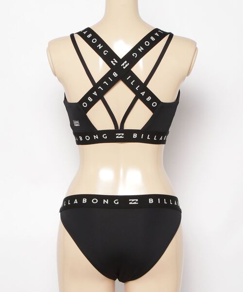 BILLABONG（ビラボン）の「BILLABONG/ビラボン ボタニカル柄  無地 ノンワイヤー ハイネックビキニ /水着 BE013-800（水着・レディース・ブラック/マルチ/ブラック系その他・L/M/S）」の7枚目の写真