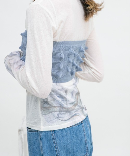 KBF（ケイビーエフ）の「グラフィックプリントTEE（Tシャツ/カットソー・レディース・オレンジ系その他/ベージュ系その他/ホワイト系その他・ONE）」の14枚目の写真