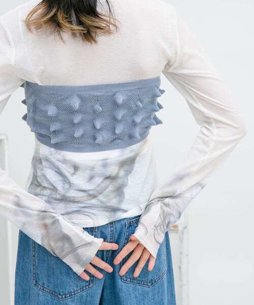 KBF（ケイビーエフ）の「グラフィックプリントTEE（Tシャツ/カットソー・レディース・オレンジ系その他/ベージュ系その他/ホワイト系その他・ONE）」の12枚目の写真