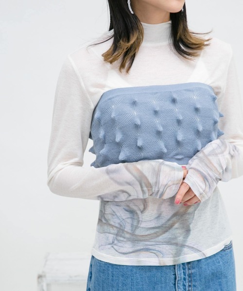 KBF（ケイビーエフ）の「グラフィックプリントTEE（Tシャツ/カットソー・レディース・オレンジ系その他/ベージュ系その他/ホワイト系その他・ONE）」の16枚目の写真