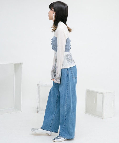 KBF（ケイビーエフ）の「グラフィックプリントTEE（Tシャツ/カットソー・レディース・オレンジ系その他/ベージュ系その他/ホワイト系その他・ONE）」の17枚目の写真