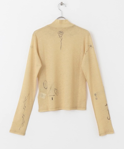 KBF（ケイビーエフ）の「グラフィックプリントTEE（Tシャツ/カットソー・レディース・オレンジ系その他/ベージュ系その他/ホワイト系その他・ONE）」の4枚目の写真