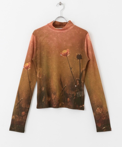 KBF（ケイビーエフ）の「グラフィックプリントTEE（Tシャツ/カットソー・レディース・オレンジ系その他/ベージュ系その他/ホワイト系その他・ONE）」の6枚目の写真