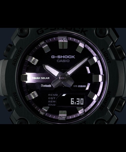 G-SHOCK（ジーショック）の「G-STEEL / ソーラー / GST-B600D-1AJF（アナログ腕時計・メンズ・シルバー×ブラック・FREE）」の3枚目の写真