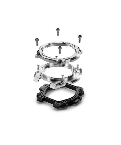 G-SHOCK（ジーショック）の「G-STEEL / ソーラー / GST-B600D-1AJF（アナログ腕時計・メンズ・シルバー×ブラック・FREE）」の4枚目の写真
