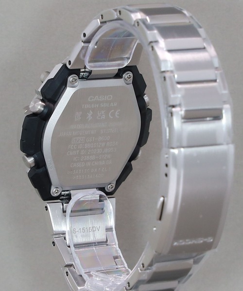 G-SHOCK（ジーショック）の「G-STEEL / ソーラー / GST-B600D-1AJF（アナログ腕時計・メンズ・シルバー×ブラック・FREE）」の12枚目の写真
