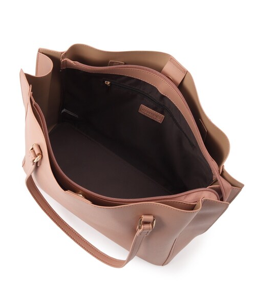 ITS'DEMO（イッツデモ）の「◆【通勤／7ポケット】軽量Ａ４トート（トートバッグ・レディース・ベージュ/グレー/オフホワイト/ブラック・00）」の9枚目の写真