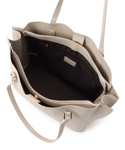 ITS'DEMO（イッツデモ）の「◆【通勤／7ポケット】軽量Ａ４トート（トートバッグ・レディース・ベージュ/グレー/オフホワイト/ブラック・00）」の10枚目の写真