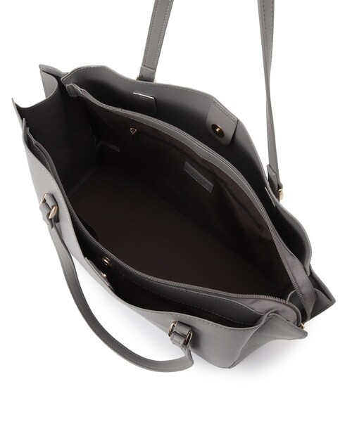 ITS'DEMO（イッツデモ）の「◆【通勤／7ポケット】軽量Ａ４トート（トートバッグ・レディース・ベージュ/グレー/オフホワイト/ブラック・00）」の11枚目の写真