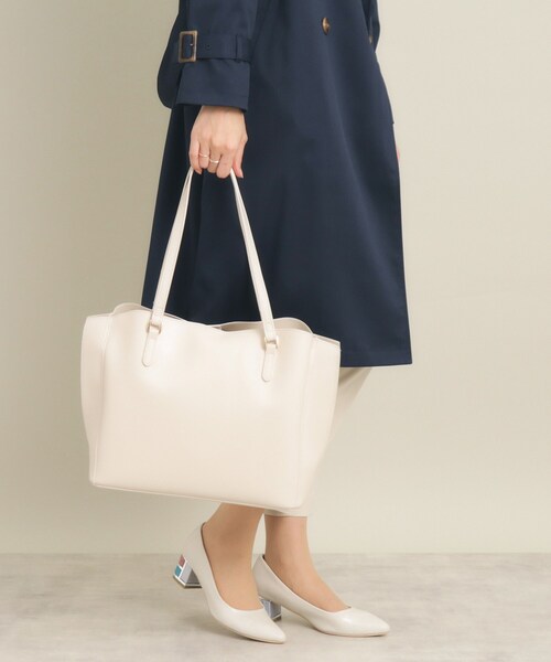 ITS'DEMO（イッツデモ）の「◆【通勤／7ポケット】軽量Ａ４トート（トートバッグ・レディース・ベージュ/グレー/オフホワイト/ブラック・00）」の15枚目の写真