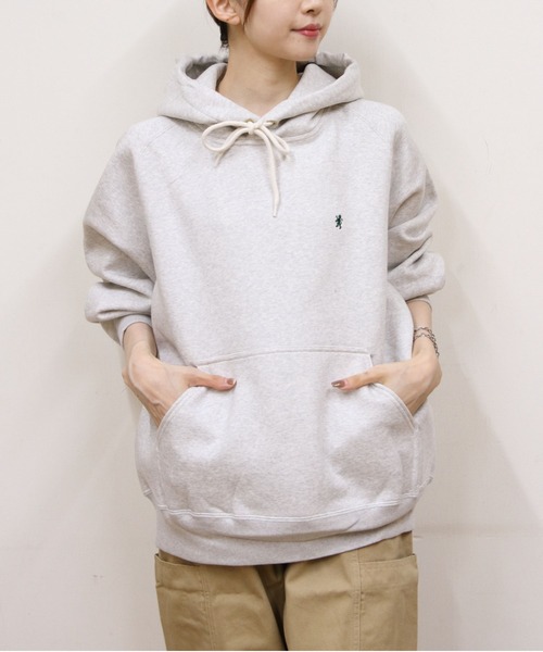 GYMPHLEX(ジムフレックス)の「GYMPHLEX/ジムフレックス スウィングスリーブフーデッドプルオーバー SWING SLEEVE HOODED PULLOVER C0294 TCF(メンズ)(スウェット・メンズ・チャコールグレー/グレー/アイボリー/ダークグリーン/ライトブルー・M/L)」の9枚目の写真