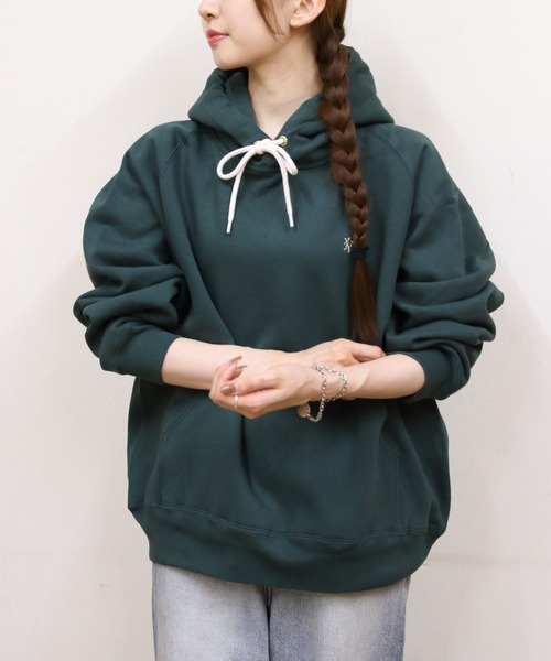 GYMPHLEX(ジムフレックス)の「GYMPHLEX/ジムフレックス スウィングスリーブフーデッドプルオーバー SWING SLEEVE HOODED PULLOVER C0294 TCF(メンズ)(スウェット・メンズ・チャコールグレー/グレー/アイボリー/ダークグリーン/ライトブルー・M/L)」の13枚目の写真