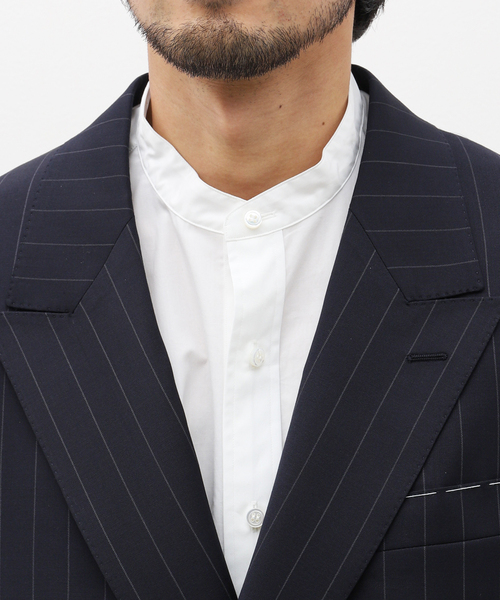 EDIFICE（エディフィス）の「【La.French】ダブル 4ボタンジャケット (CERRUTI ブルーストライプ)（その他アウター・メンズ・ダークブルー・46/44/48）」の21枚目の写真