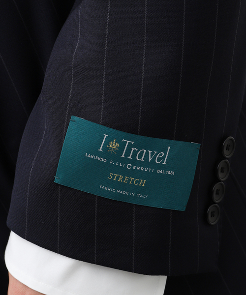 EDIFICE（エディフィス）の「【La.French】ダブル 4ボタンジャケット (CERRUTI ブルーストライプ)（その他アウター・メンズ・ダークブルー・46/44/48）」の13枚目の写真