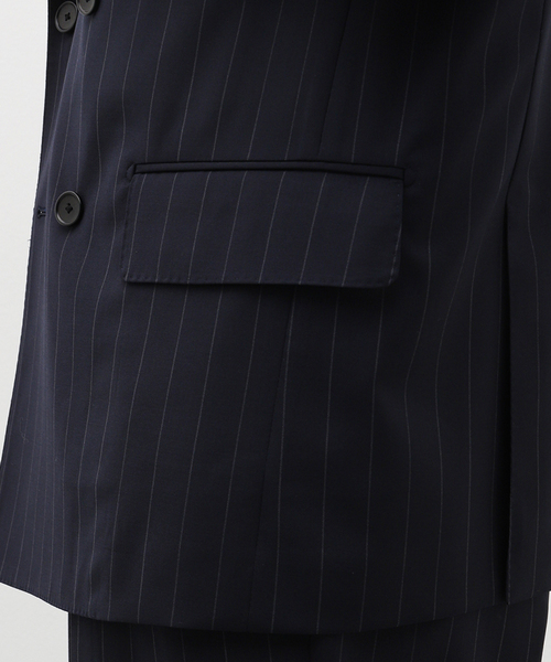 EDIFICE（エディフィス）の「【La.French】ダブル 4ボタンジャケット (CERRUTI ブルーストライプ)（その他アウター・メンズ・ダークブルー・46/44/48）」の16枚目の写真