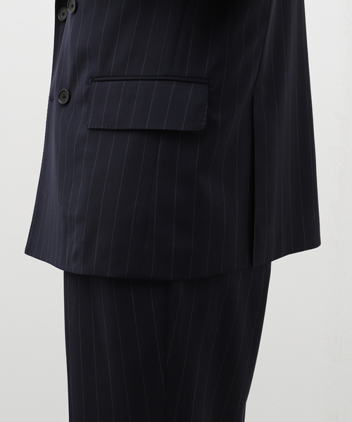 EDIFICE（エディフィス）の「【La.French】ダブル 4ボタンジャケット (CERRUTI ブルーストライプ)（その他アウター・メンズ・ダークブルー・46/44/48）」の17枚目の写真