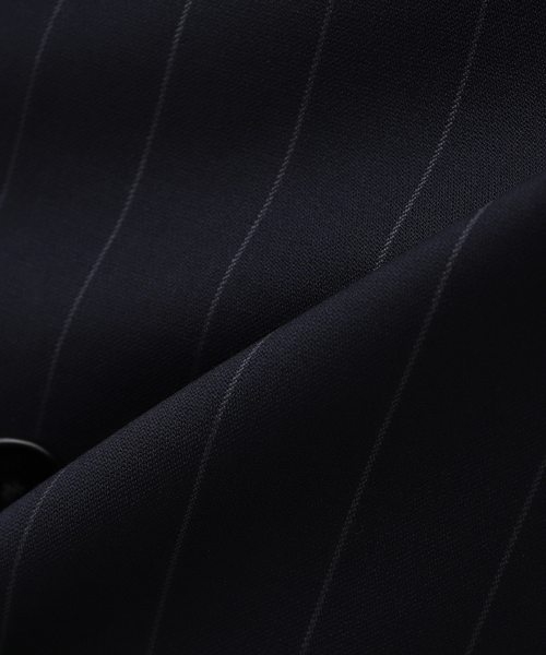 EDIFICE（エディフィス）の「【La.French】ダブル 4ボタンジャケット (CERRUTI ブルーストライプ)（その他アウター・メンズ・ダークブルー・46/44/48）」の6枚目の写真
