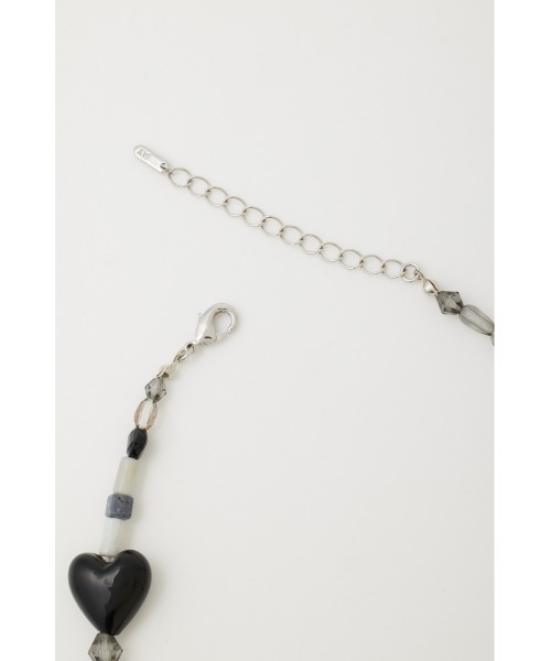 SLY（スライ）の「MIX BEADS N/C ミックス ビーズ ネックレス（ネックレス・レディース・ブルー/ブラック・FREE）」の5枚目の写真