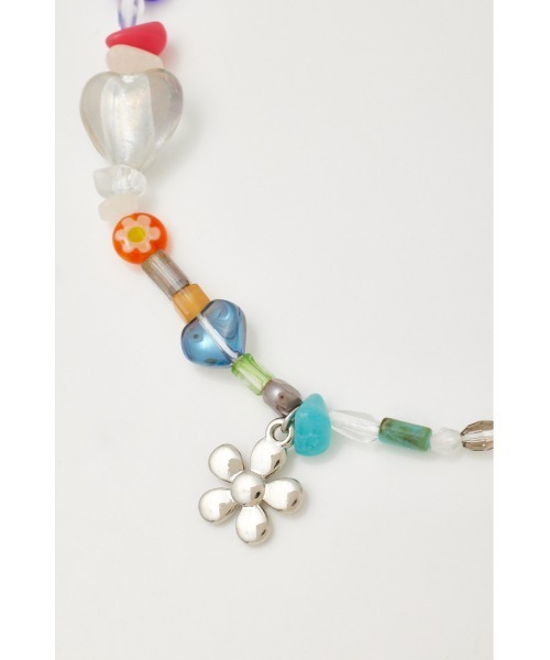 SLY（スライ）の「MIX BEADS N/C ミックス ビーズ ネックレス（ネックレス・レディース・ブルー/ブラック・FREE）」の7枚目の写真