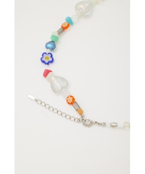 SLY（スライ）の「MIX BEADS N/C ミックス ビーズ ネックレス（ネックレス・レディース・ブルー/ブラック・FREE）」の8枚目の写真