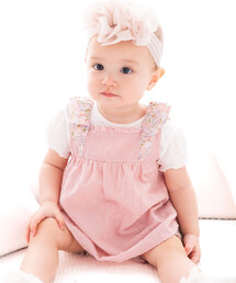 fillot de bebe reduction（フィヨデュベベルダクティオン）の「レースチュニック＆リバティタナローンブルマセット(70~90cm)（その他ベビーウェア・キッズ）」