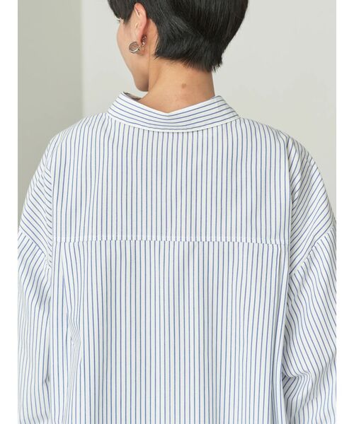 AMERICAN HOLIC(アメリカンホリック)の「リブラインシャツチュニック(シャツ/ブラウス・レディース・ブルー系その他7/オフホワイト/ブラック系その他2・M/L)」の12枚目の写真