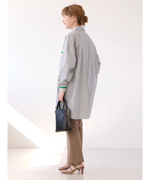 AMERICAN HOLIC(アメリカンホリック)の「リブラインシャツチュニック(シャツ/ブラウス・レディース・ブルー系その他7/オフホワイト/ブラック系その他2・M/L)」の22枚目の写真