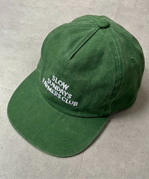 CPCM（シーピーシーエム）の「ピグメントロゴキャップ（キャップ・レディース・ブルー/オフホワイト/ブラック/グリーン・FREE）」の3枚目の写真