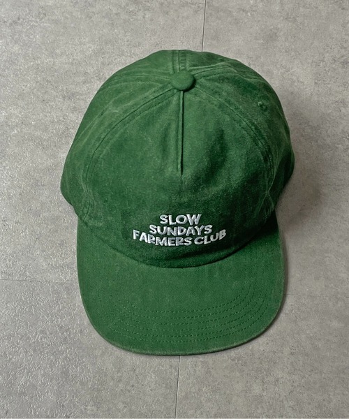 CPCM（シーピーシーエム）の「ピグメントロゴキャップ（キャップ・レディース・ブルー/オフホワイト/ブラック/グリーン・FREE）」の13枚目の写真