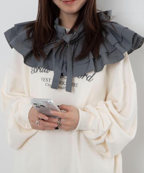 WEGO(ウィゴー)の「WEGO/マルチWAY付けフリル(付け襟・レディース・グレー/ブラック/オフホワイト・FREE)」の5枚目の写真